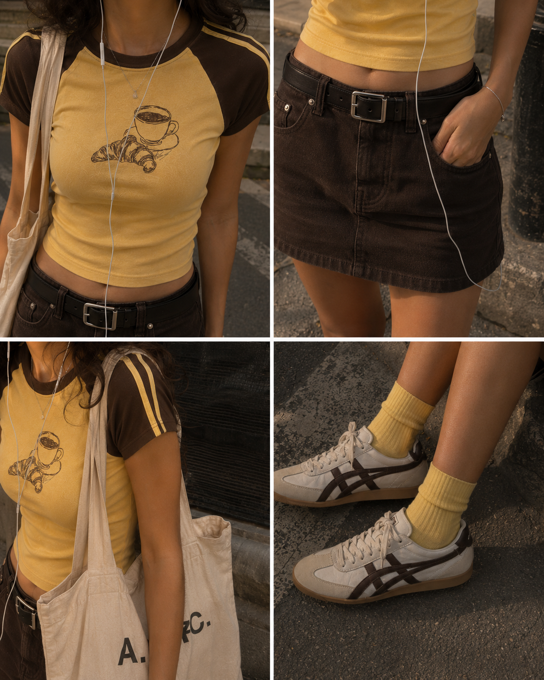 The One With The Croissant - Yellow Graphic T-Shirt